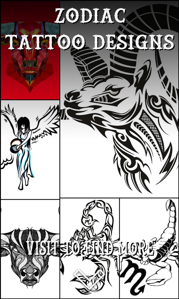 11 Zodiac Tattoo Designs