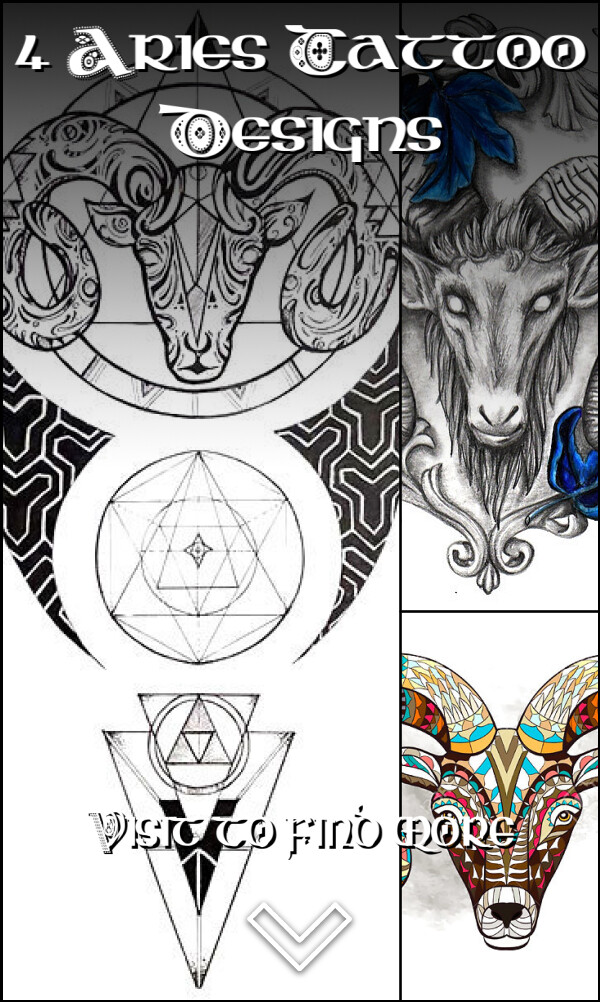 4 Aries Tattoo Designs