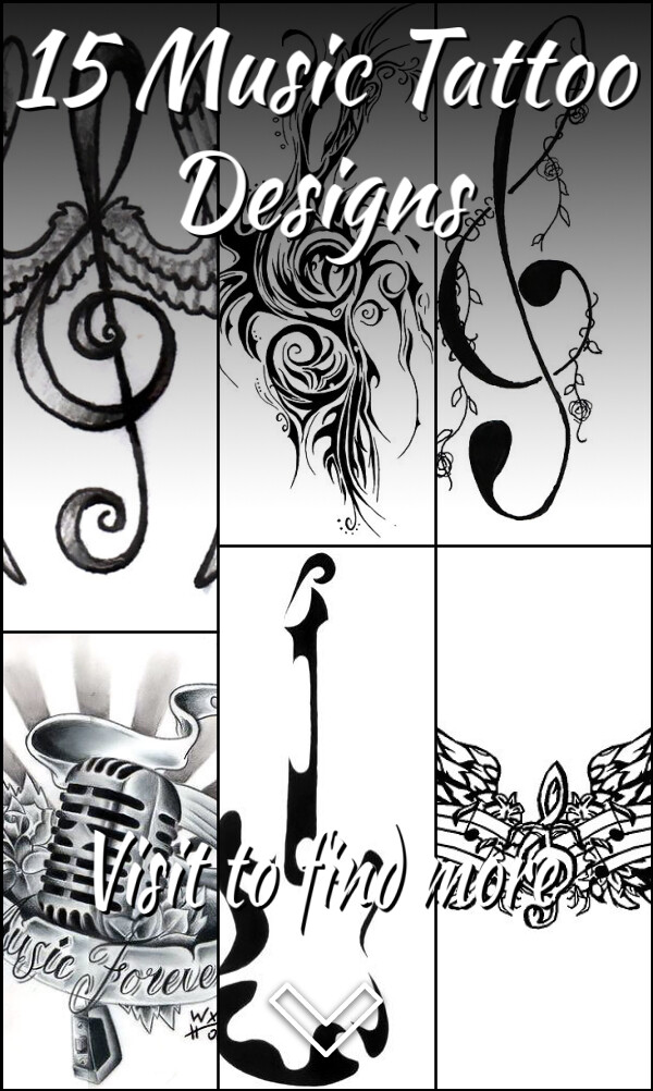 15 Music Tattoo Designs