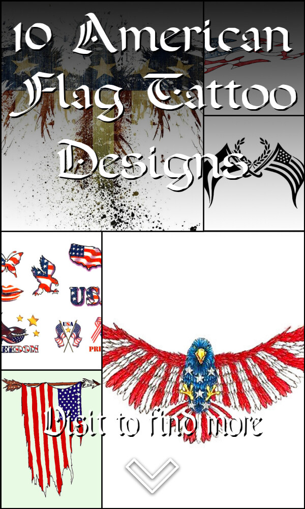 10 American Flag Tattoo Designs
