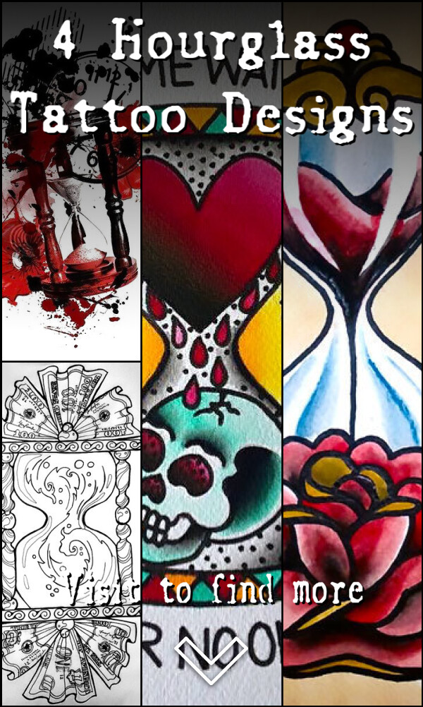 4 Hourglass Tattoo Designs