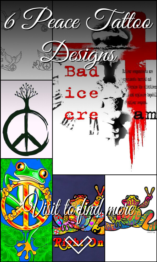 6 Peace Tattoo Designs