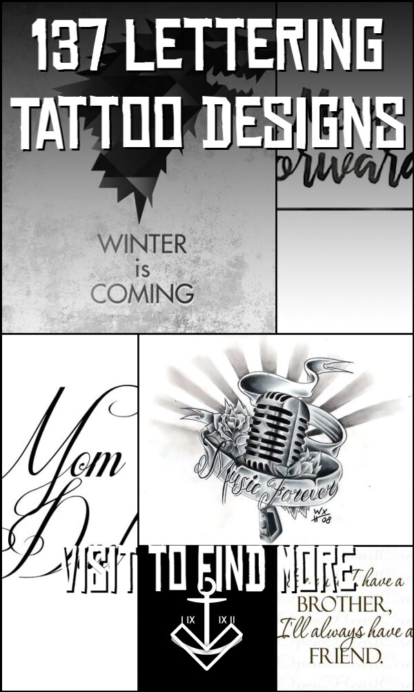 137 Lettering Tattoo Designs