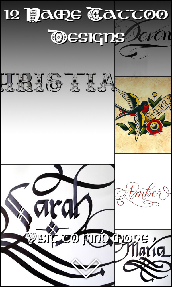 12 Name Tattoo Designs