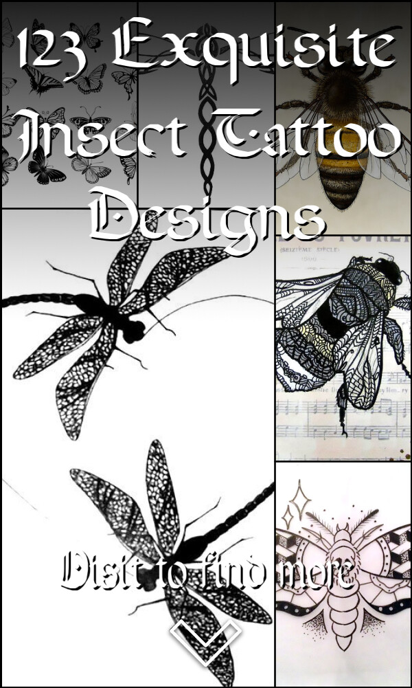 123 Exquisite Insect Tattoo Designs