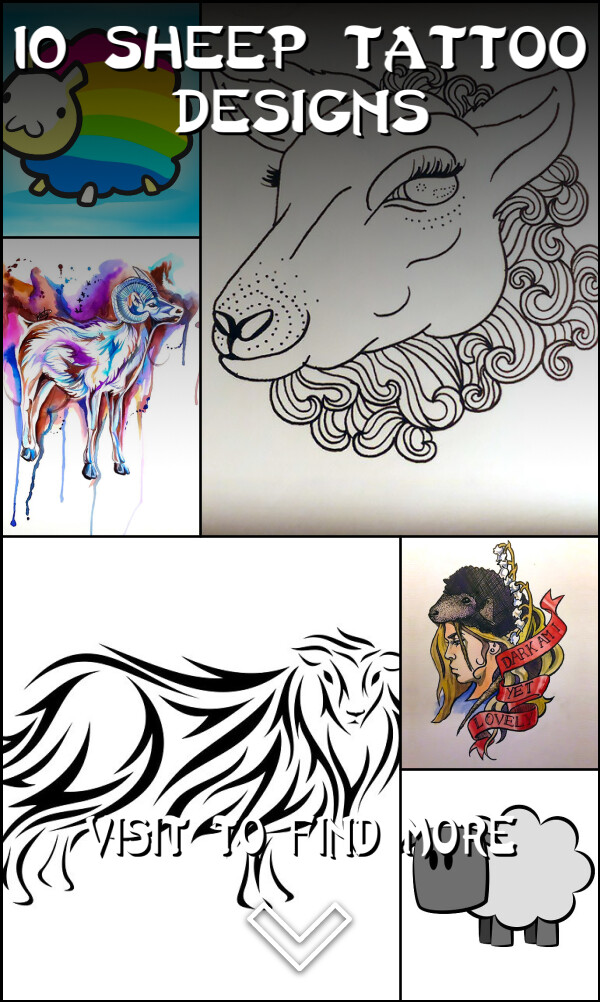 10 Sheep Tattoo Designs