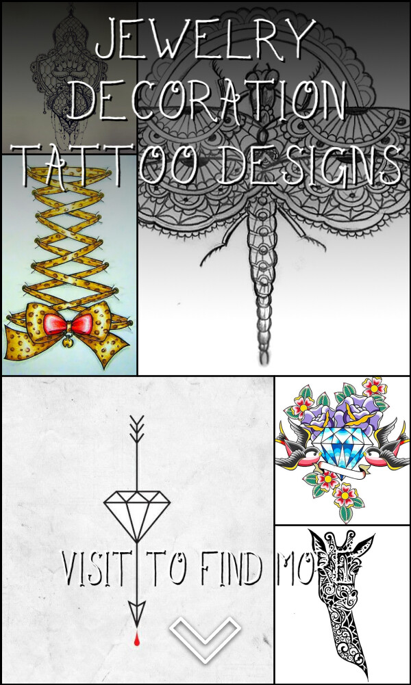 53 Jewelry & Decoration Tattoo Designs
