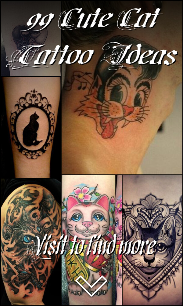 99 Cute Cat Tattoo Ideas