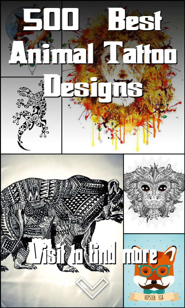 500+ Best Animal Tattoo Designs
