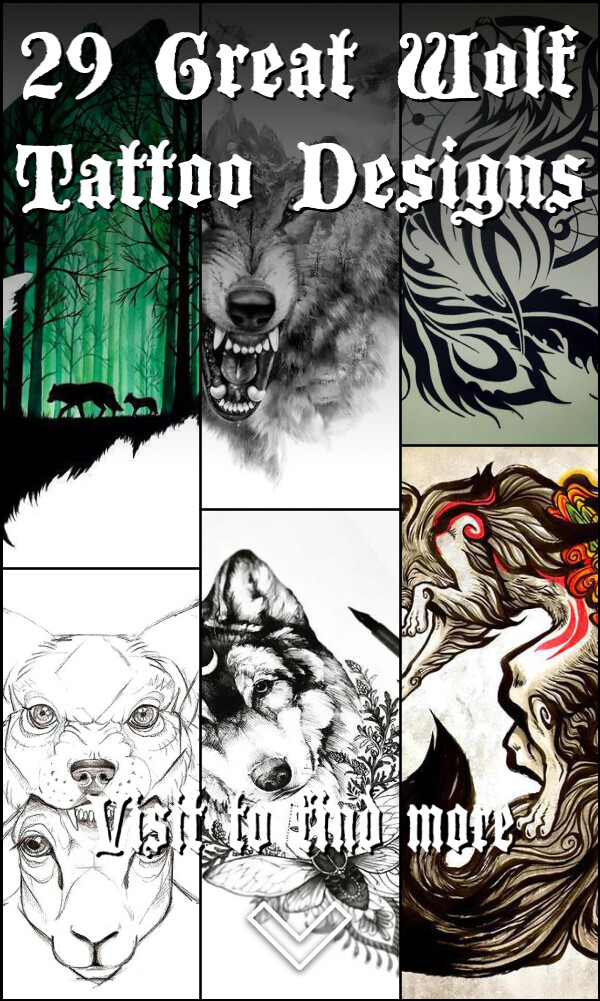 29 Great Wolf Tattoo Designs