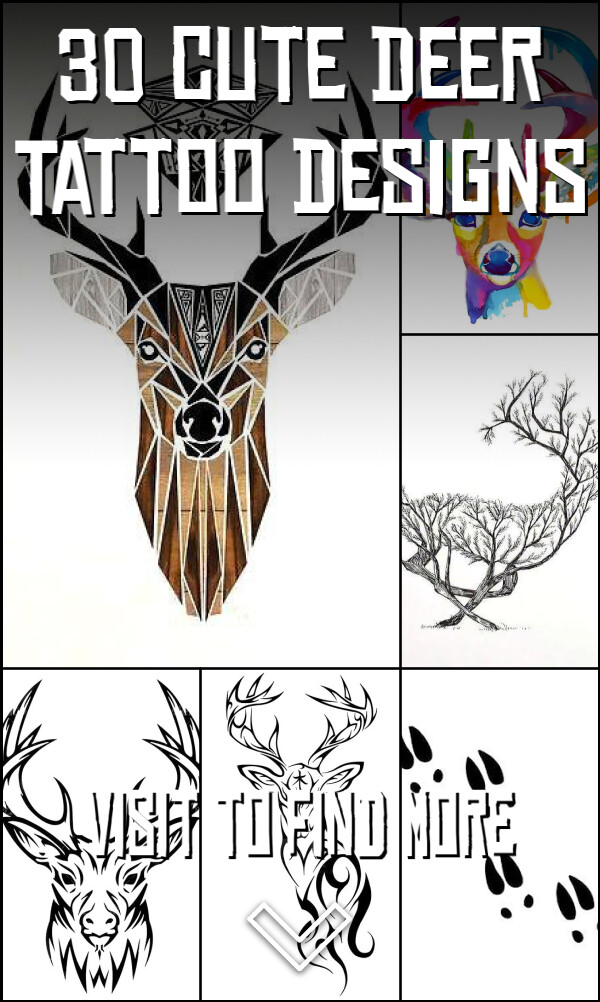 30 Cute Deer Tattoo Designs