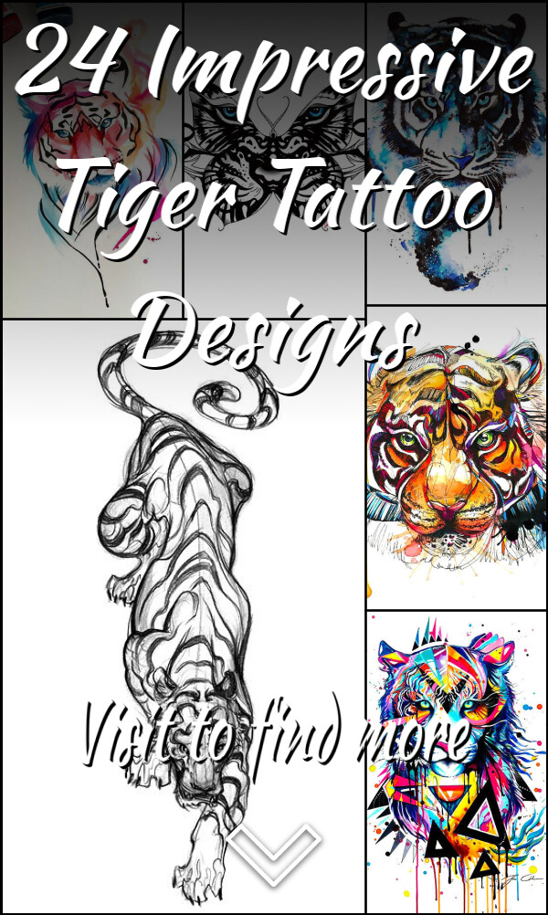 24 Impressive Tiger Tattoo Designs