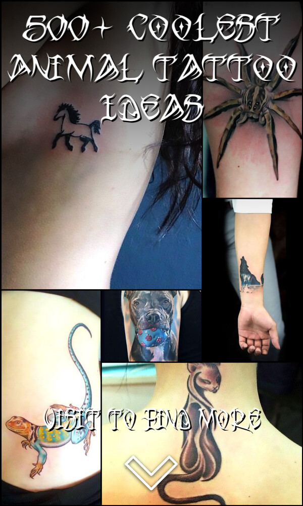 500+ Coolest Animal Tattoo Ideas