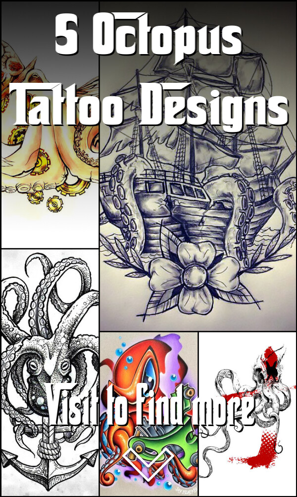 5 Octopus Tattoo Designs