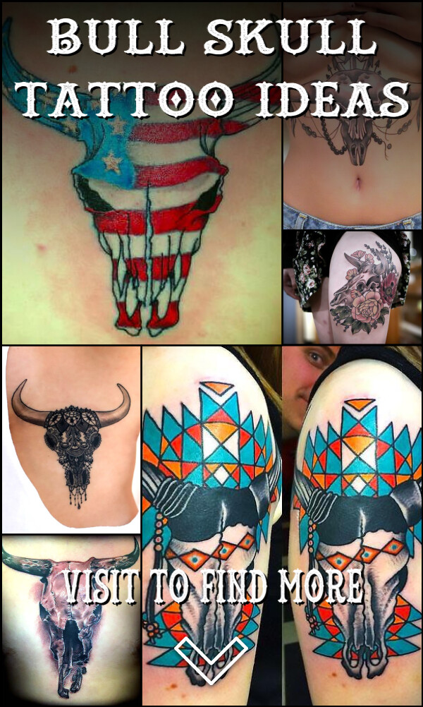 11 Bull Skull Tattoo Ideas