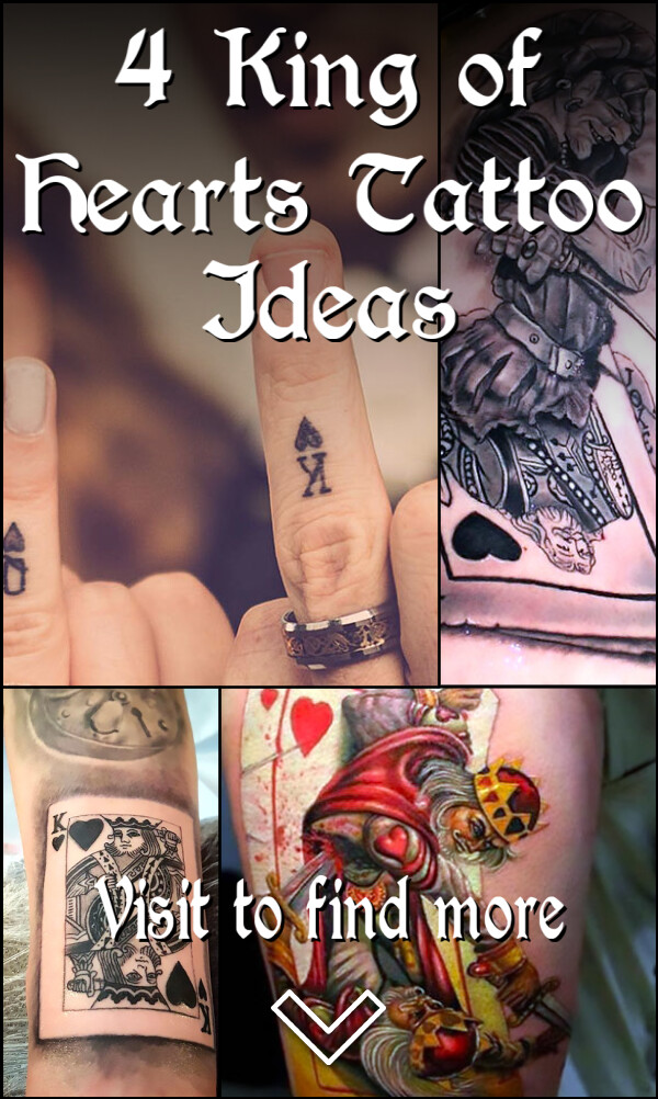 4 King of Hearts Tattoo Ideas