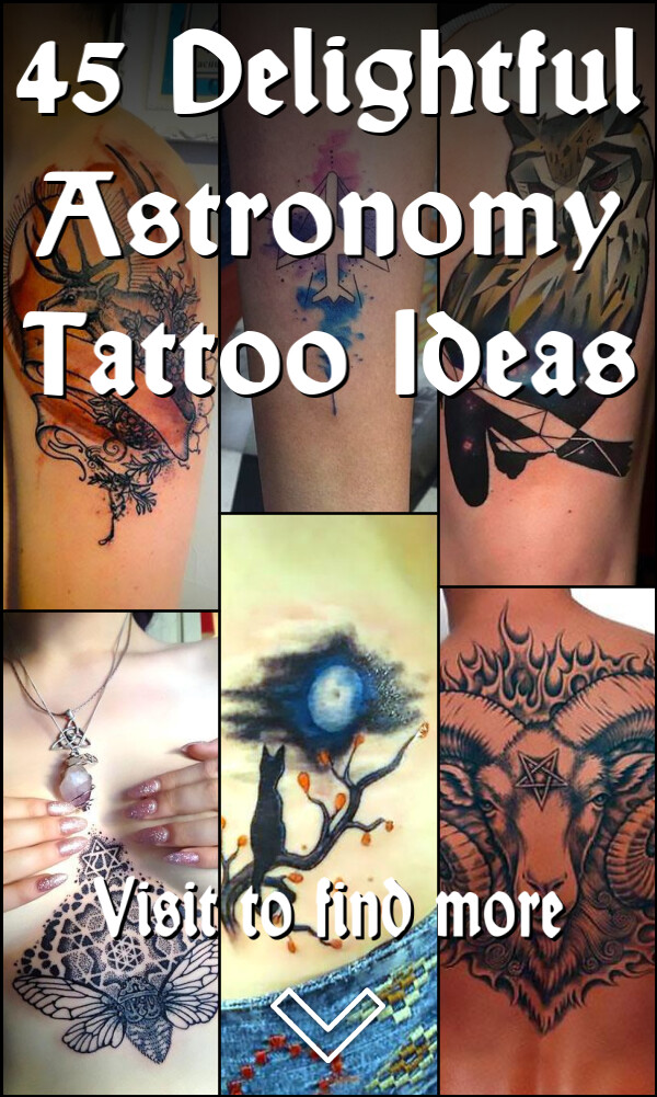 45 Delightful Astronomy Tattoo Ideas