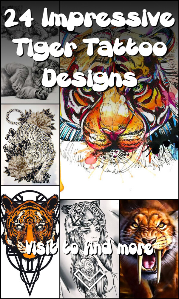 24 Impressive Tiger Tattoo Designs