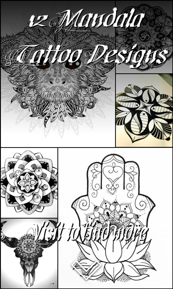 12 Mandala Tattoo Designs