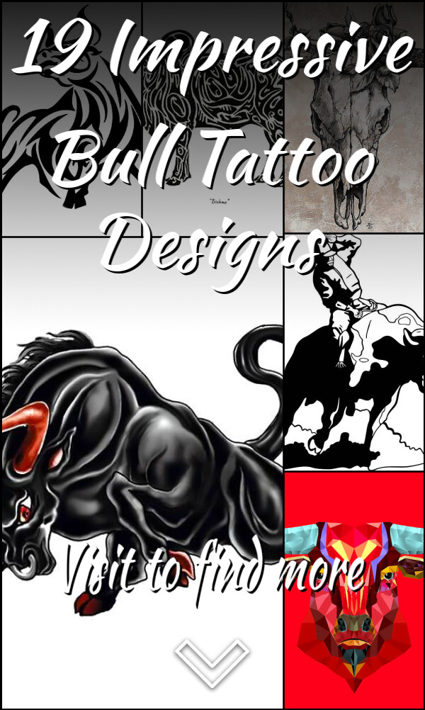 19 Impressive Bull Tattoo Designs