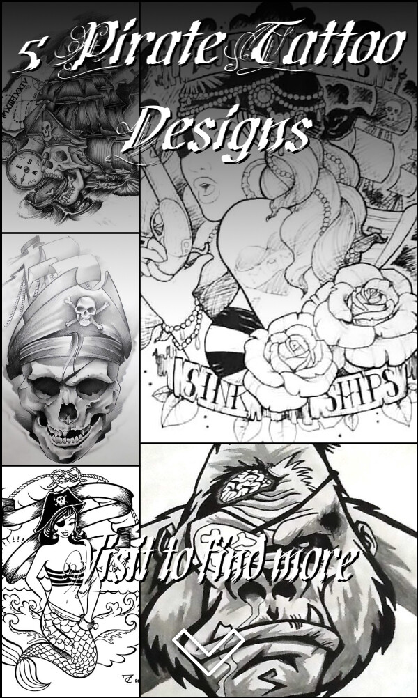 5 Pirate Tattoo Designs
