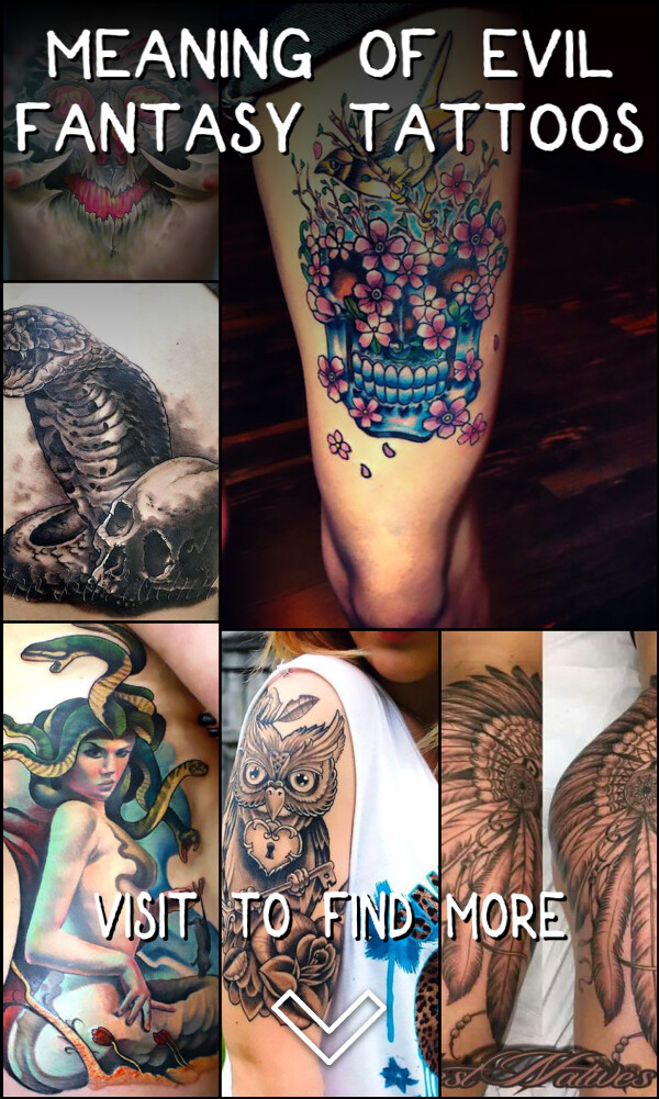 Meaning of Evil Fantasy Tattoos