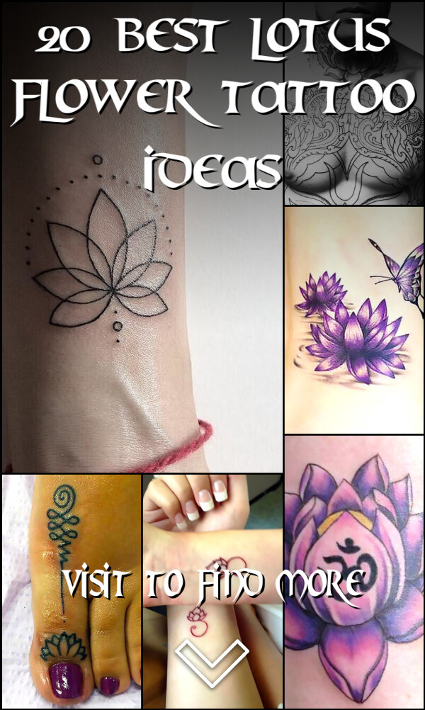 20 Best Lotus Flower Tattoo Ideas