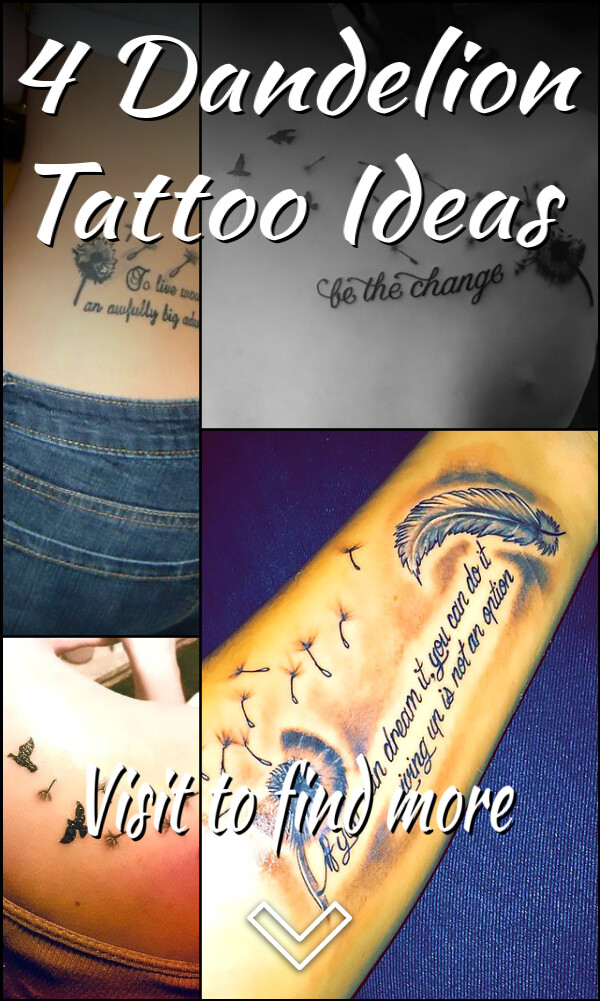 4 Dandelion Tattoo Ideas