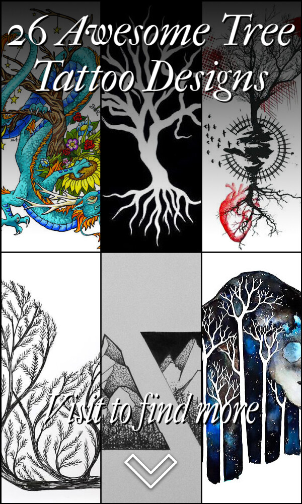 26 Awesome Tree Tattoo Designs