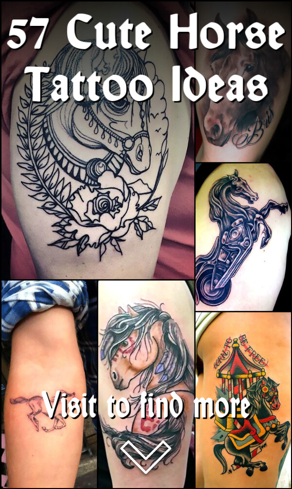 57 Cute Horse Tattoo Ideas