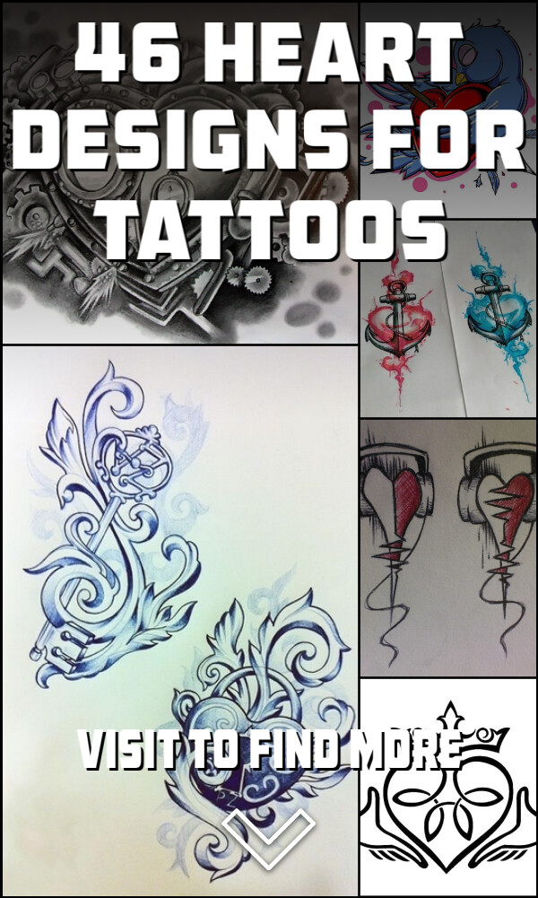 46 Heart Designs for Tattoos 