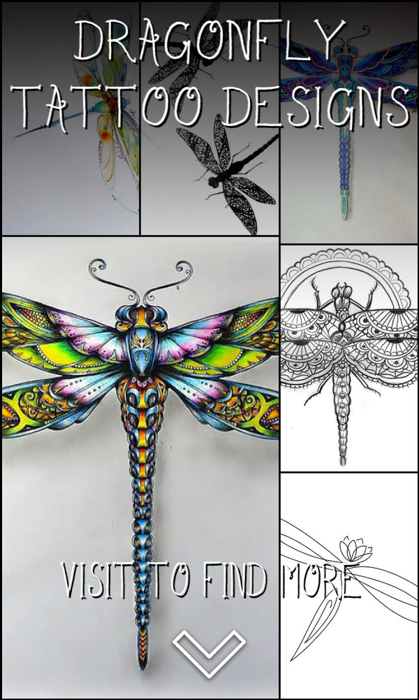 11 Dragonfly Tattoo Designs