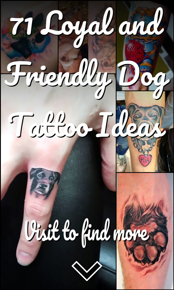 71 Loyal and Friendly Dog Tattoo Ideas