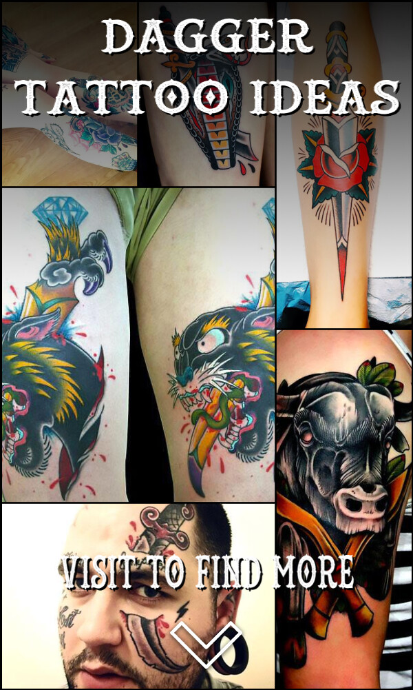 13 Dagger Tattoo Ideas