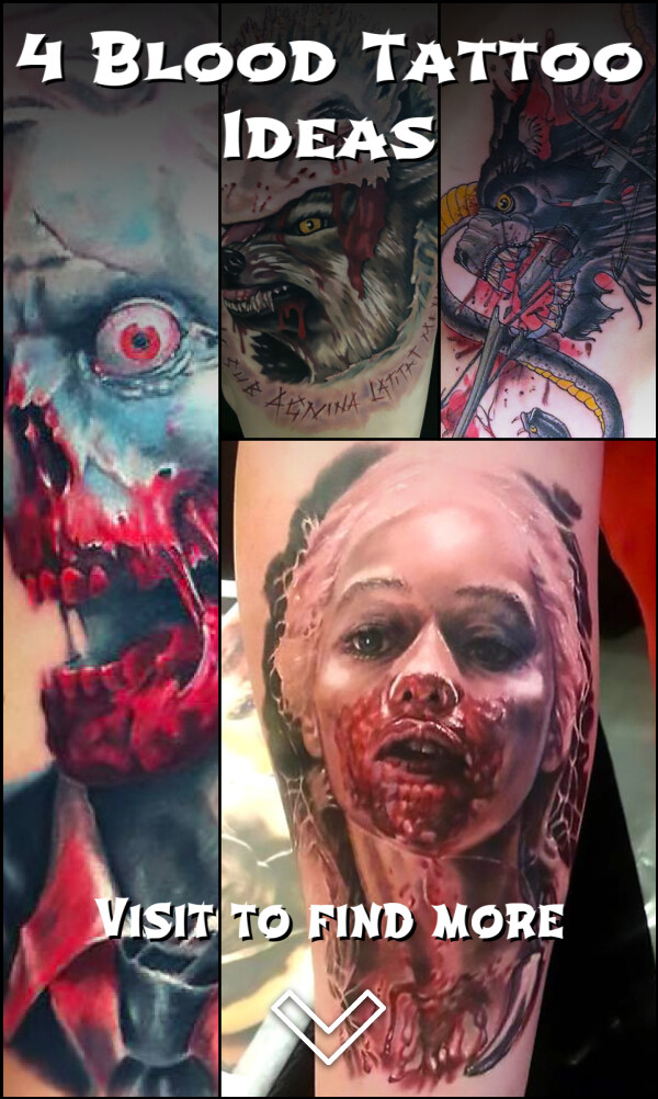 4 Blood Tattoo Ideas