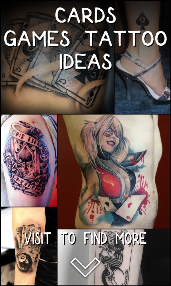 20 Cards & Games Tattoo Ideas