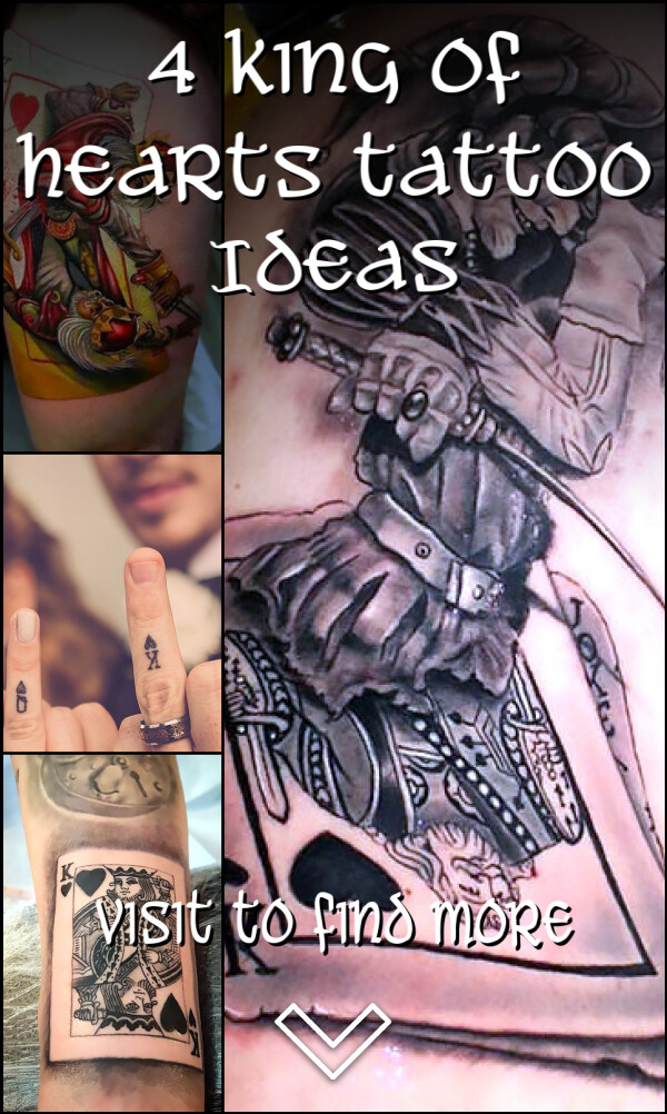 4 King of Hearts Tattoo Ideas
