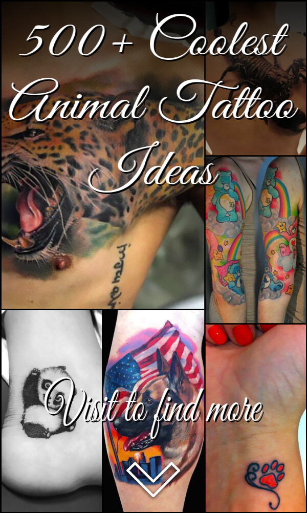 500+ Coolest Animal Tattoo Ideas