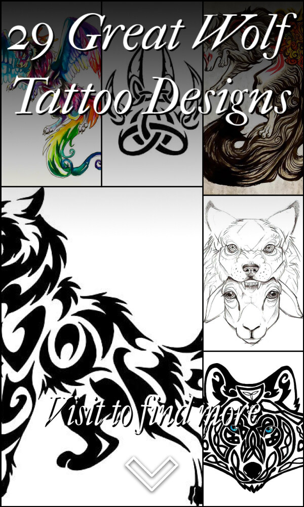 29 Great Wolf Tattoo Designs