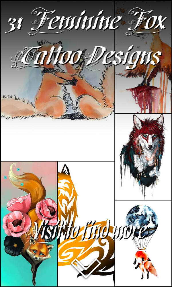 31 Feminine Fox Tattoo Designs