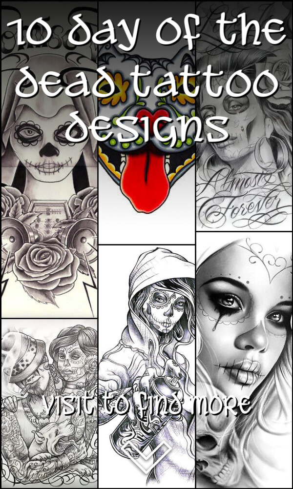 10 Day of the Dead Tattoo Designs