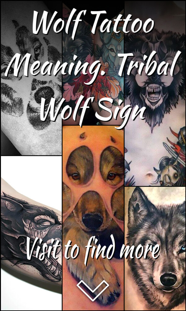 Wolf Tattoo Meaning. Tribal Wolf Sign