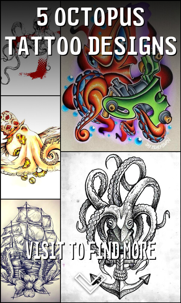 5 Octopus Tattoo Designs