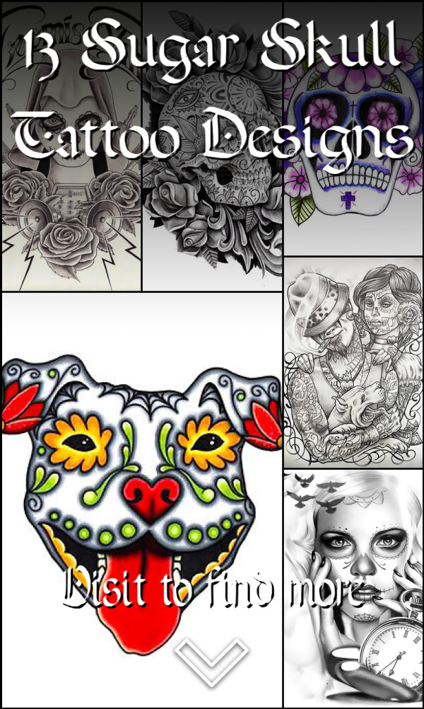 13 Sugar Skull Tattoo Designs