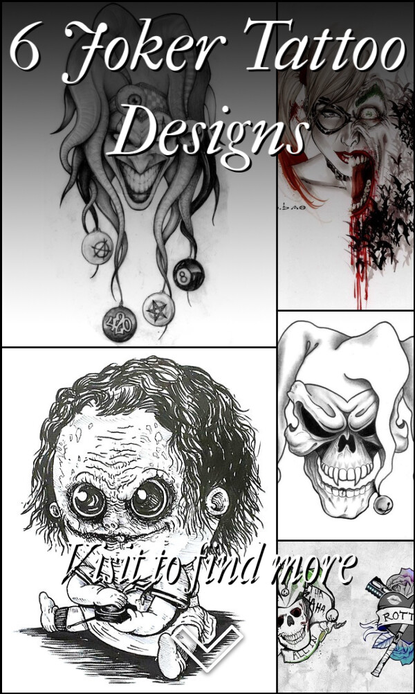 6 Joker Tattoo Designs