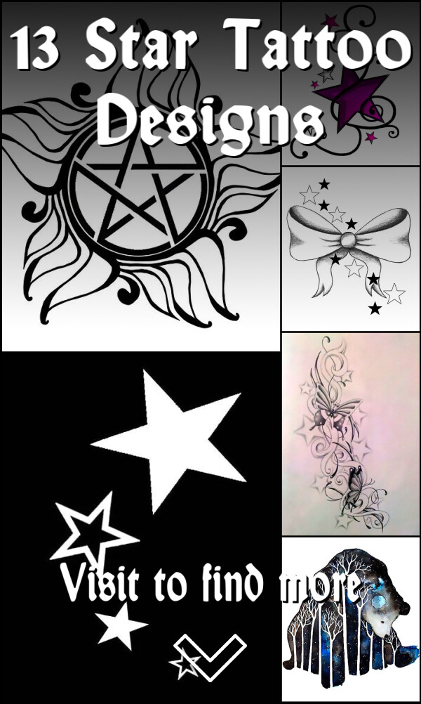 13 Star Tattoo Designs