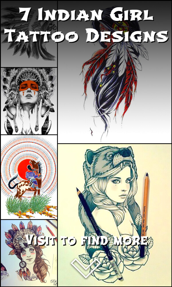 7 Indian Girl Tattoo Designs