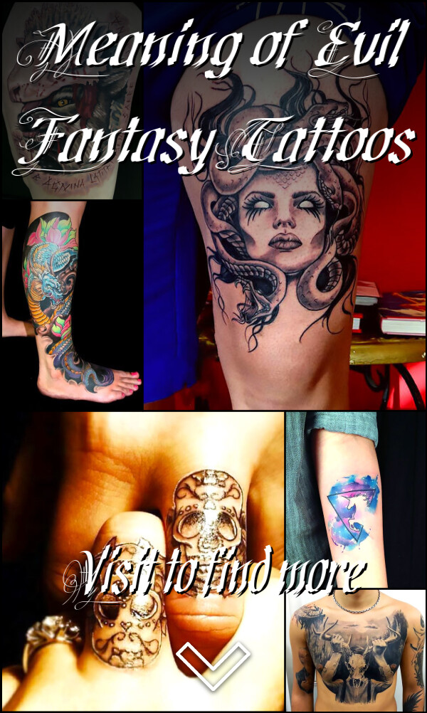 Meaning of Evil Fantasy Tattoos