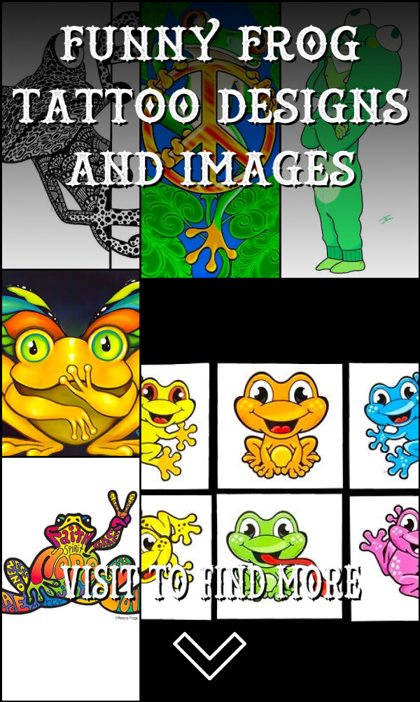 31 Funny Frog Tattoo Designs and Images