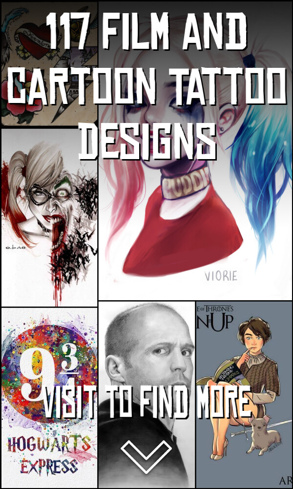 117 Film and Cartoon Tattoo Designs